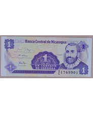  Никарагуа 1 сентаво 1991 UNC арт. 3097-00006